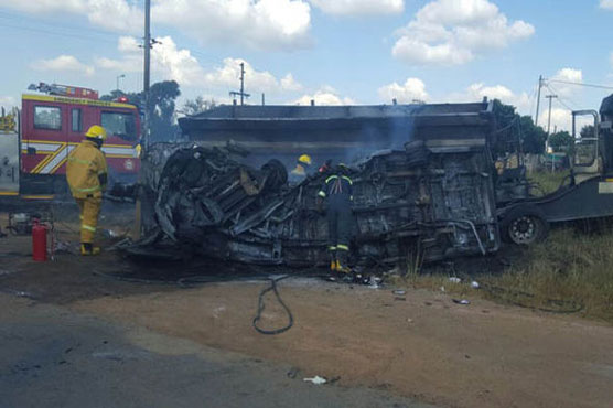 Bus crash in South Africa kills 19 children, driver