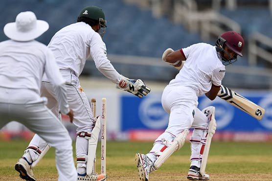 Wet pitch delays WI, Pakistan Test on Day 2