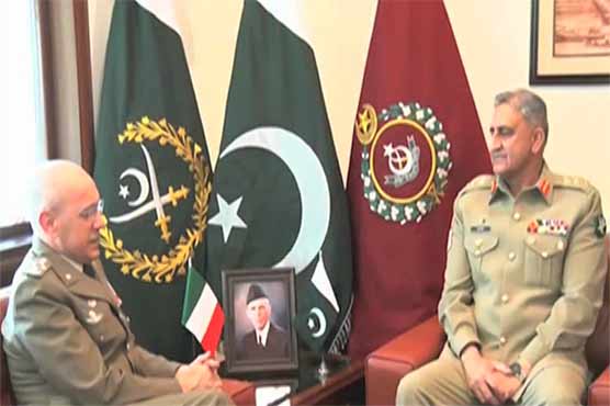 Italian army chief calls on General Bajwa