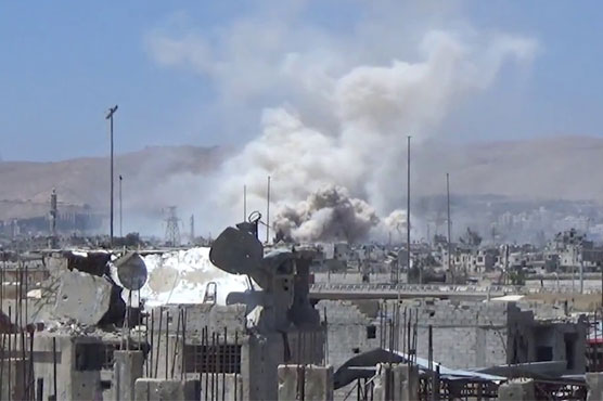 Huge blast near Damascus airport, 'probably' Israeli strike