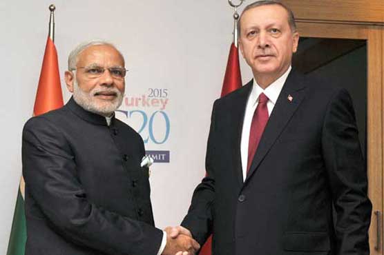 Turkey willing to be involved in resolving Kashmir issue: Erdogan