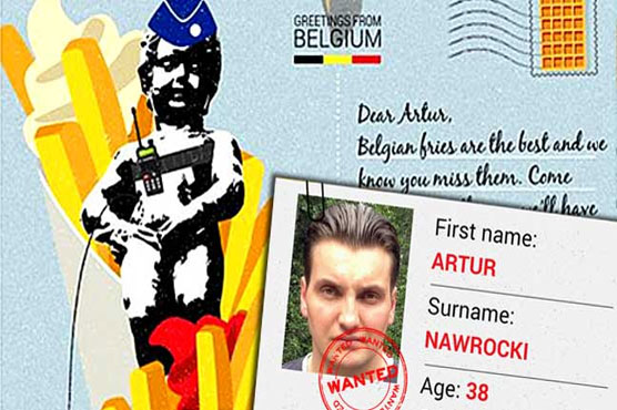 Police send postcards with an edge to Europe's most wanted