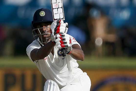 Saha fifty steers India to 553-7 at tea