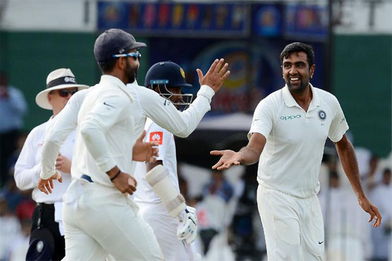 Ashwin strikes dent Sri Lanka reply