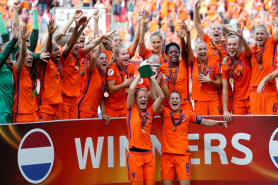 Football: Four-goal Dutch win women's Euro for first time