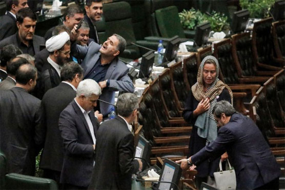 Iran papers slam MP 'selfies of humiliation' with EU diplomat