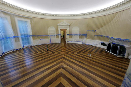 A look at the renovation of the Oval office  
