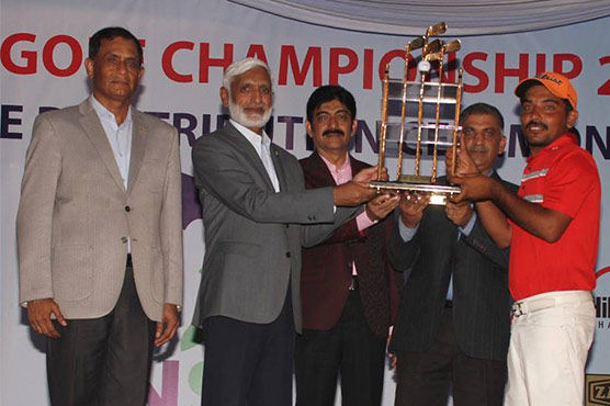 Muhammad Ashfaq clinches title of 22nd CNS open golf championship