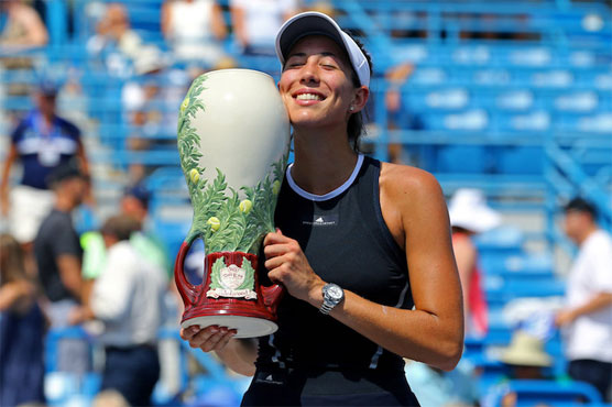 Tennis: Muguruza routs would-be No. 1 Halep for Cincy title