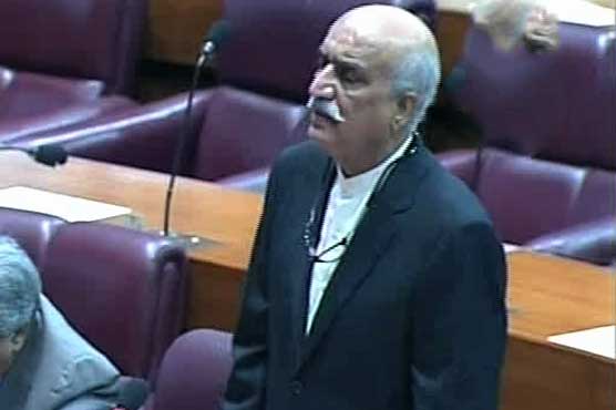 Khurshid Shah urges to call parliament's joint session on Trump's remarks