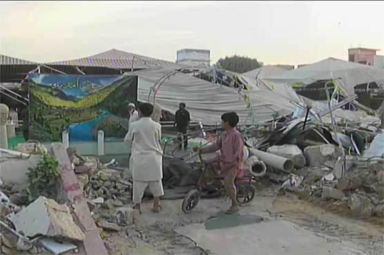 Five marriage halls, other buildings destroyed as operation against land mafia continues 