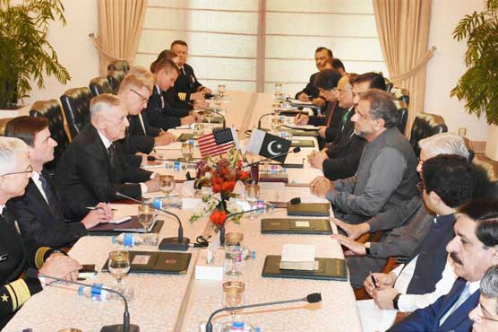 PM Abbasi, James Mattis agree to continue cooperation in war on terror