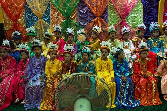 Myanmar's child monks become royalty for a day