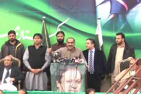 Khawaja Saad Rafique lambasts opponents at PML-N convention