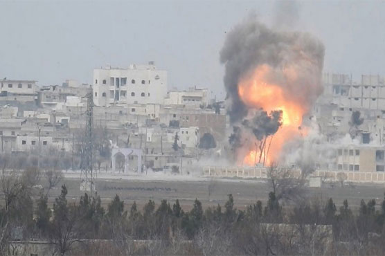 US coalition jets bomb IS-held town near Euphrates Dam