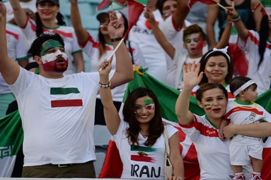 Women dressed as men barred from football game in Iran