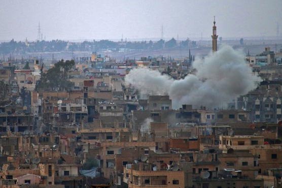 Syria army upheaves shelling near capital before peace talks
