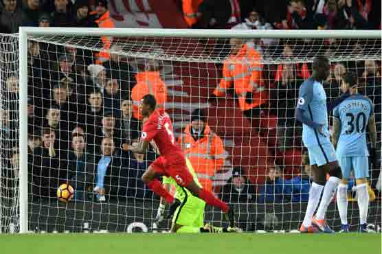 Liverpool's Wijnaldum dents Man City title bid
