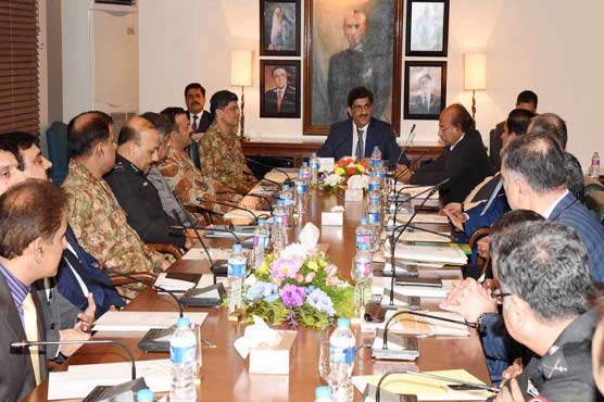 Sindh CM chairs apex committee meeting in Karachi