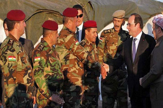 In Iraq, Hollande says IS battle prevents attacks at home