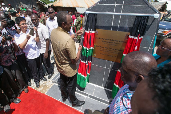 Kenyans mock president's passion for project launches