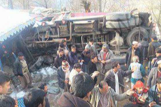 Five dead, 30 injured as out of control truck rams into school building in AJK