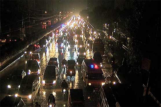 Power breakdown in various Karachi areas after rain