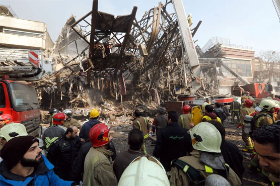 Tehran mayor says 20 firefighters dead in high-rise collapse