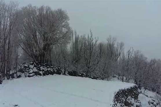 Snowfall continues in upper parts of Pakistan - Pakistan - Dunya News