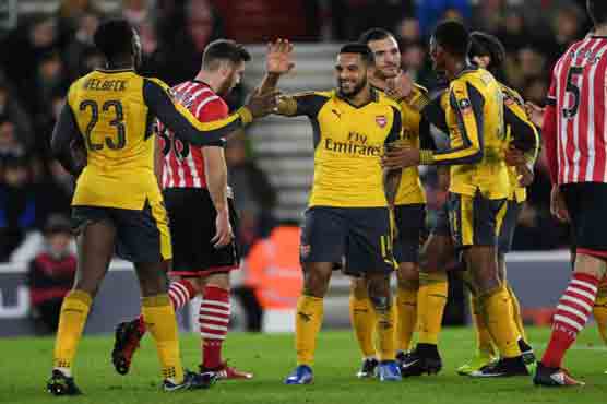 Football: Walcott hat-trick as Arsenal dump Saints out of FA Cup