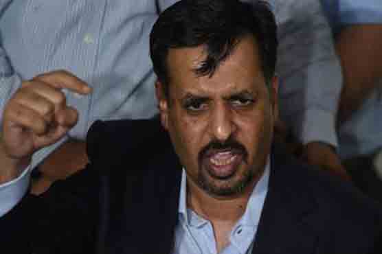 Mustafa Kamal checks preparation of PSP rally in Karachi today