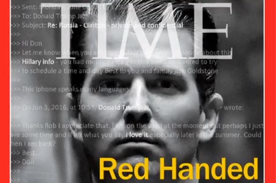 Donald Trump Jr. on Time’s front cover, for all the wrong reasons