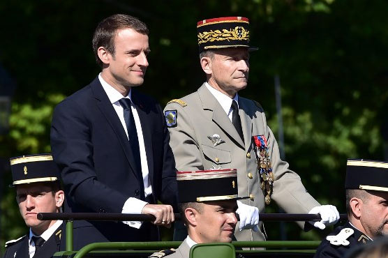 French military chief quits after row with Macron over budget cuts