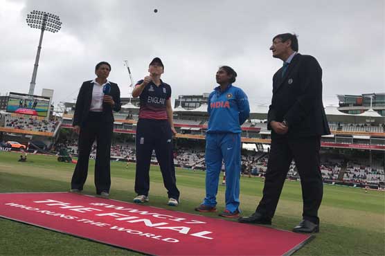 England bat against India in Women's World Cup final