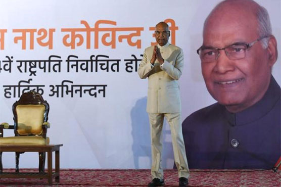 Low-caste Hindu leader Kovind sworn in as India's president