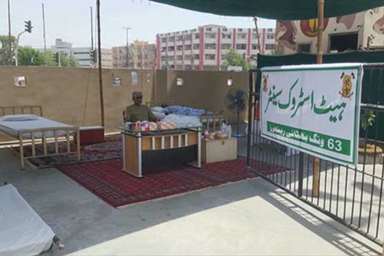 Rangers set up heat stroke centers in Karachi