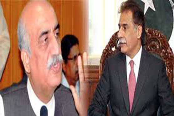 Khurshid Shah urges NA speaker to issue Dasti's production order