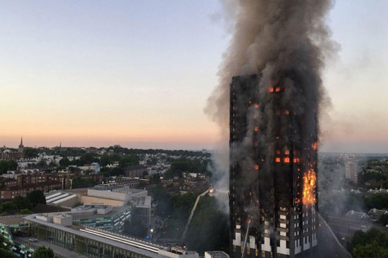 At least 30 injured after huge fire engulfs 27-storey London tower block