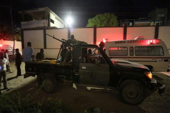 At least 20 people being held hostage in Somalia's capital after suicide bomb attack