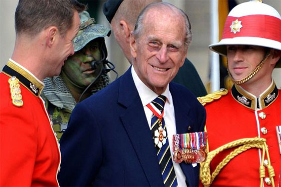 Britain's Prince Philip, 96, in hospital with infection