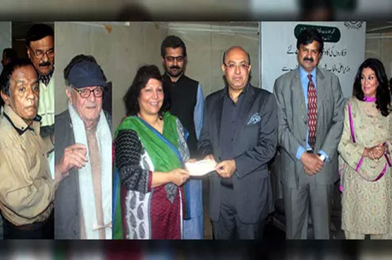 Cheques distributed among deserving artists in Lahore