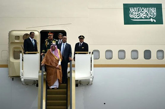 Saudi king visits Indonesia with huge entourage, tons of gear