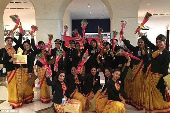 Air India claims record with all-female round-world flight