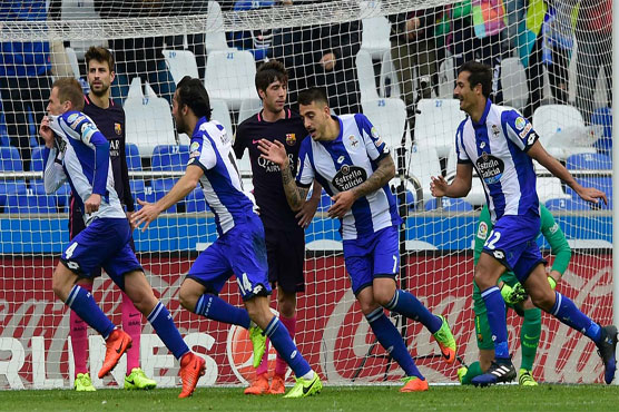 Football: Barca suffer PSG hangover in Deportivo defeat