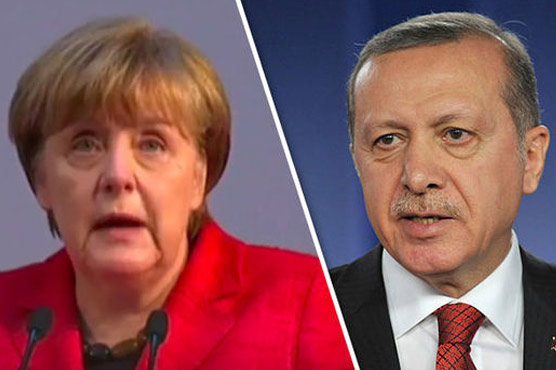 Erdogan accuses Merkel of 'supporting terrorists'