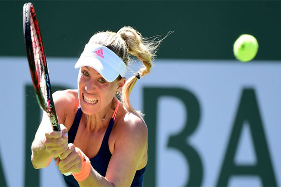 Tennis: Kerber holds off Parmentier to advance at Indian Wells