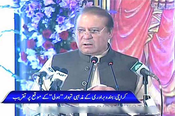 Forced conversions a crime in Islam, PM addresses Holi ceremony in Karachi