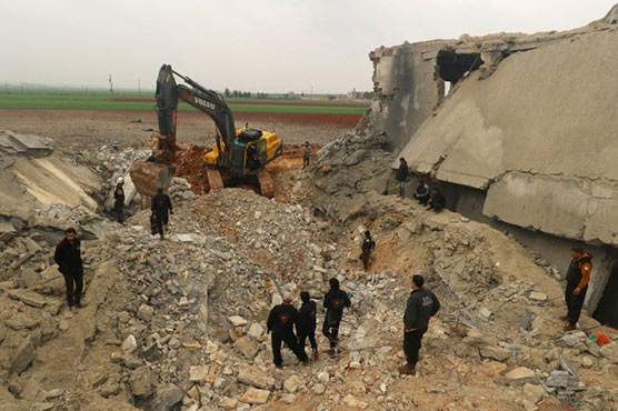 US claims Syria strike, denies targeting mosque where 46 killed