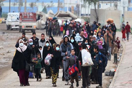 More than 150,000 people flee homes in west Mosul