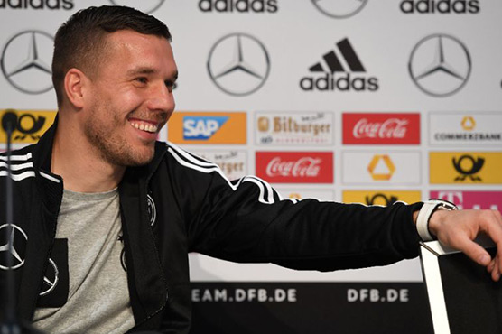 Podolski captains Germany on farewell against England